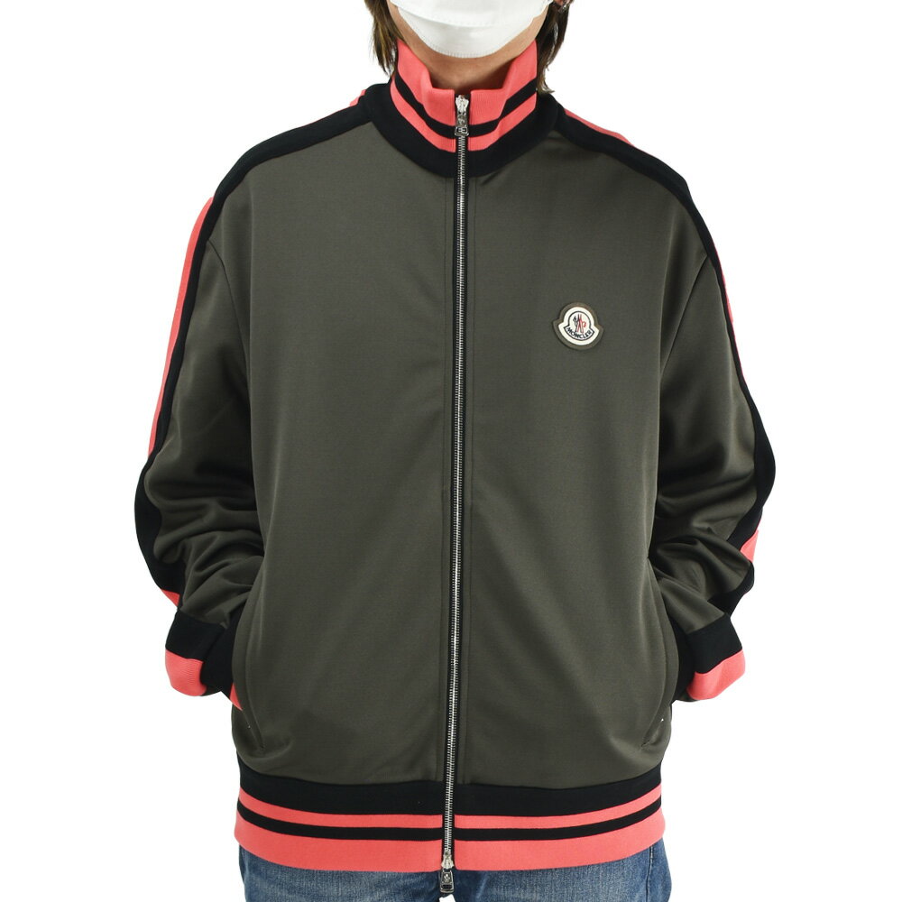 モンクレール ジップアップジャケット メンズ スウェットシャツ トラックジャケット ジャージ カーキ オリーブグリーン MAGLIA CARDIGAN MONCLER 【送料無料】