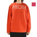 モンクレール トレーナー レディース スウェット ビッグロゴ オーバーサイズ ピンク オレンジ SWEATSHIRT MONCLER 【送料無料】
