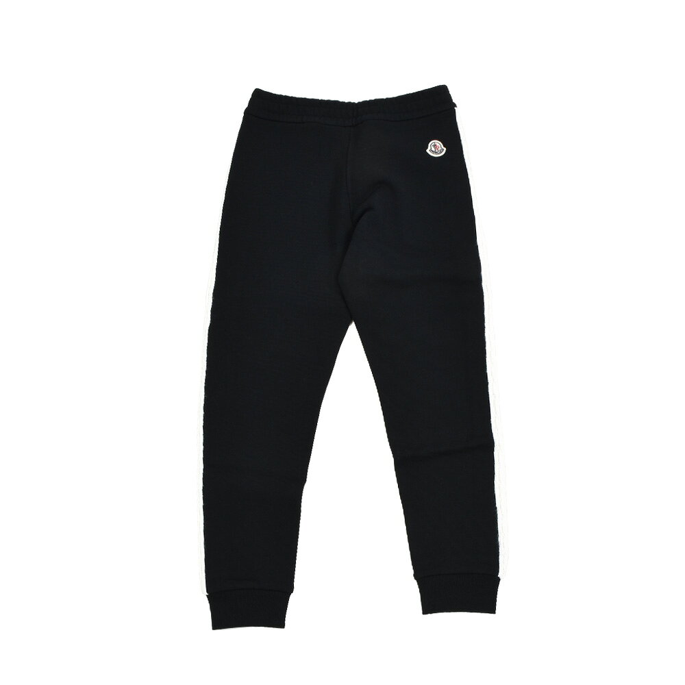 クラウドモーダのモンクレール スウェットパンツ キッズ ジュニア 子供用 トラックパンツ イージーパンツ ブラック 黒 MONCLER SWEAT BOTTOMS【送料無料】｜アングル2