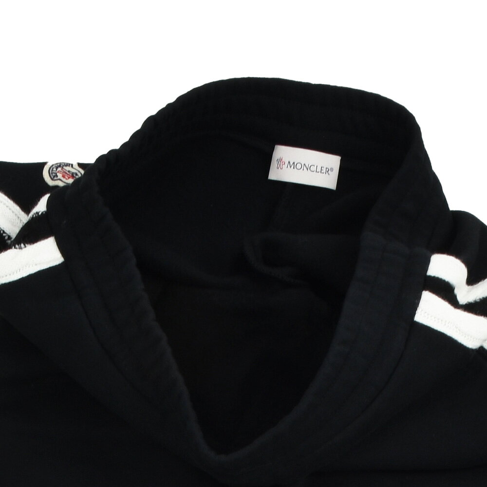 クラウドモーダのモンクレール スウェットパンツ キッズ ジュニア 子供用 トラックパンツ イージーパンツ ブラック 黒 MONCLER SWEAT BOTTOMS【送料無料】｜アングル3