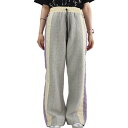 モンクレール スウェットパンツ レディース フレア トラックパンツ コットン グルノーブル グレー PANTALONE MONCLER 【送料無料】