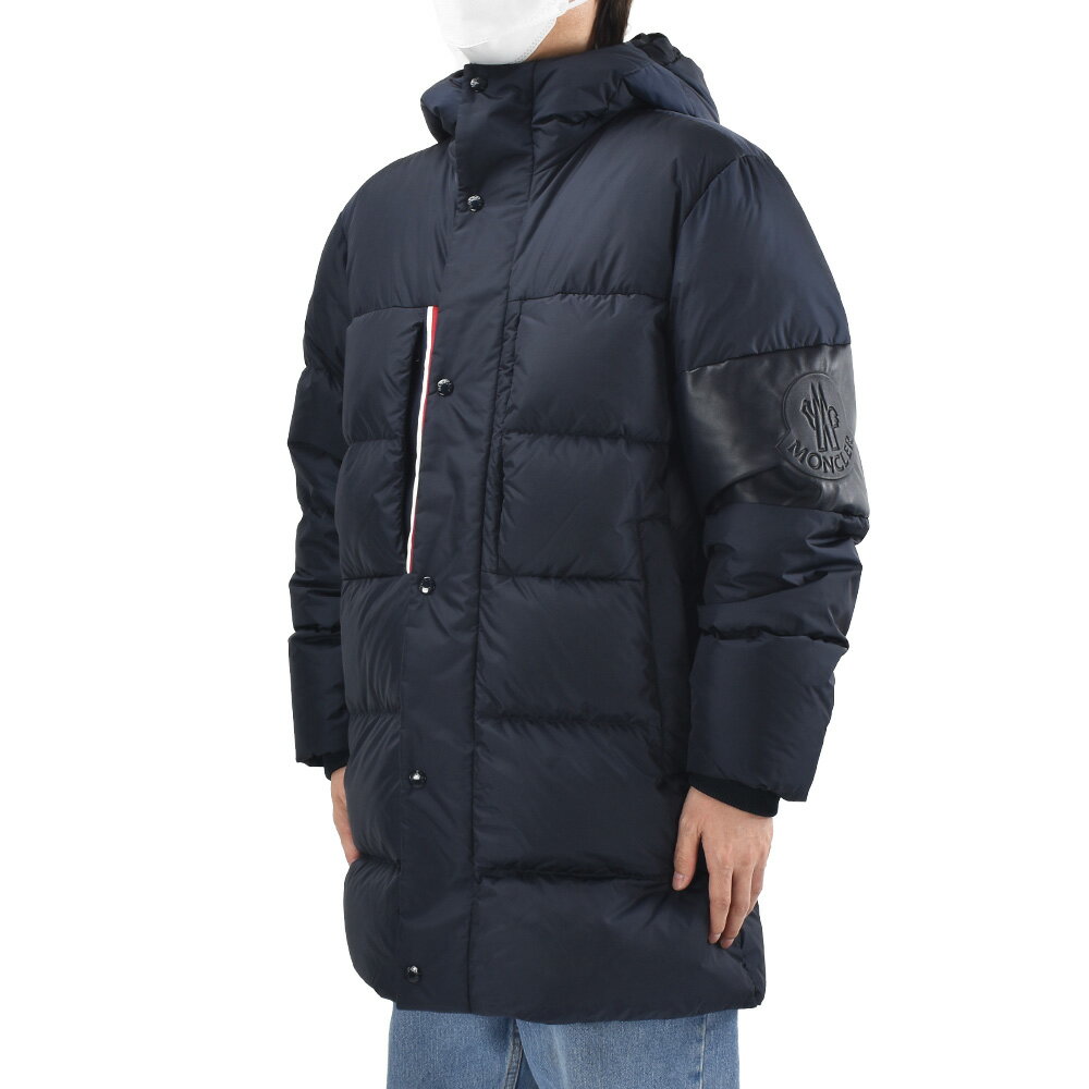 モンクレール MONCLER ダウンコート メンズ ダウンジャケット ブルゾン フード付き ナイロンジャケット ネイビー MARCEAU GIUBBOTTO【送料無料】