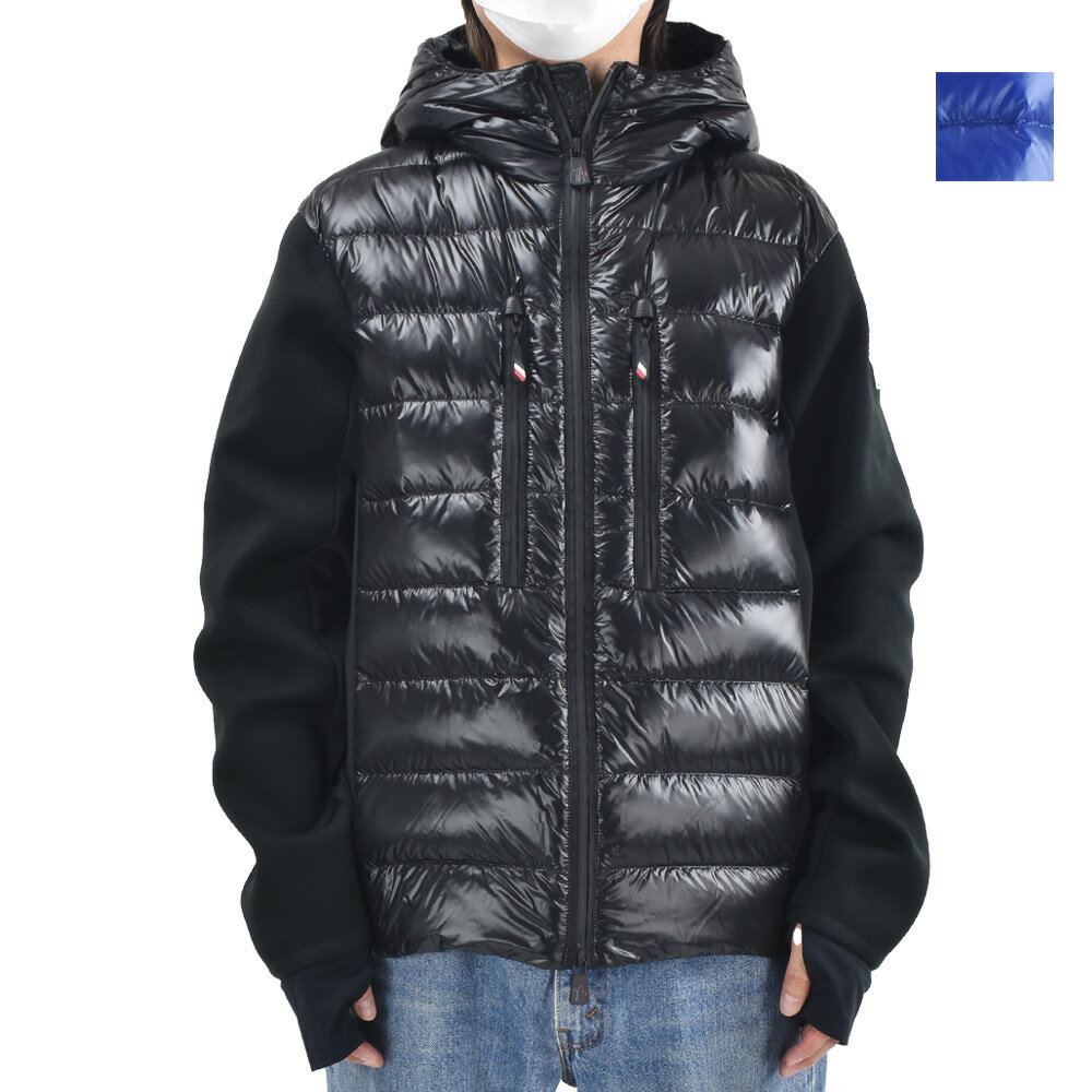 モンクレール グルノーブル ダウンジャケット メンズ アウター フード付き ブラック ブルー CARDIGAN TRICOT MONCLER