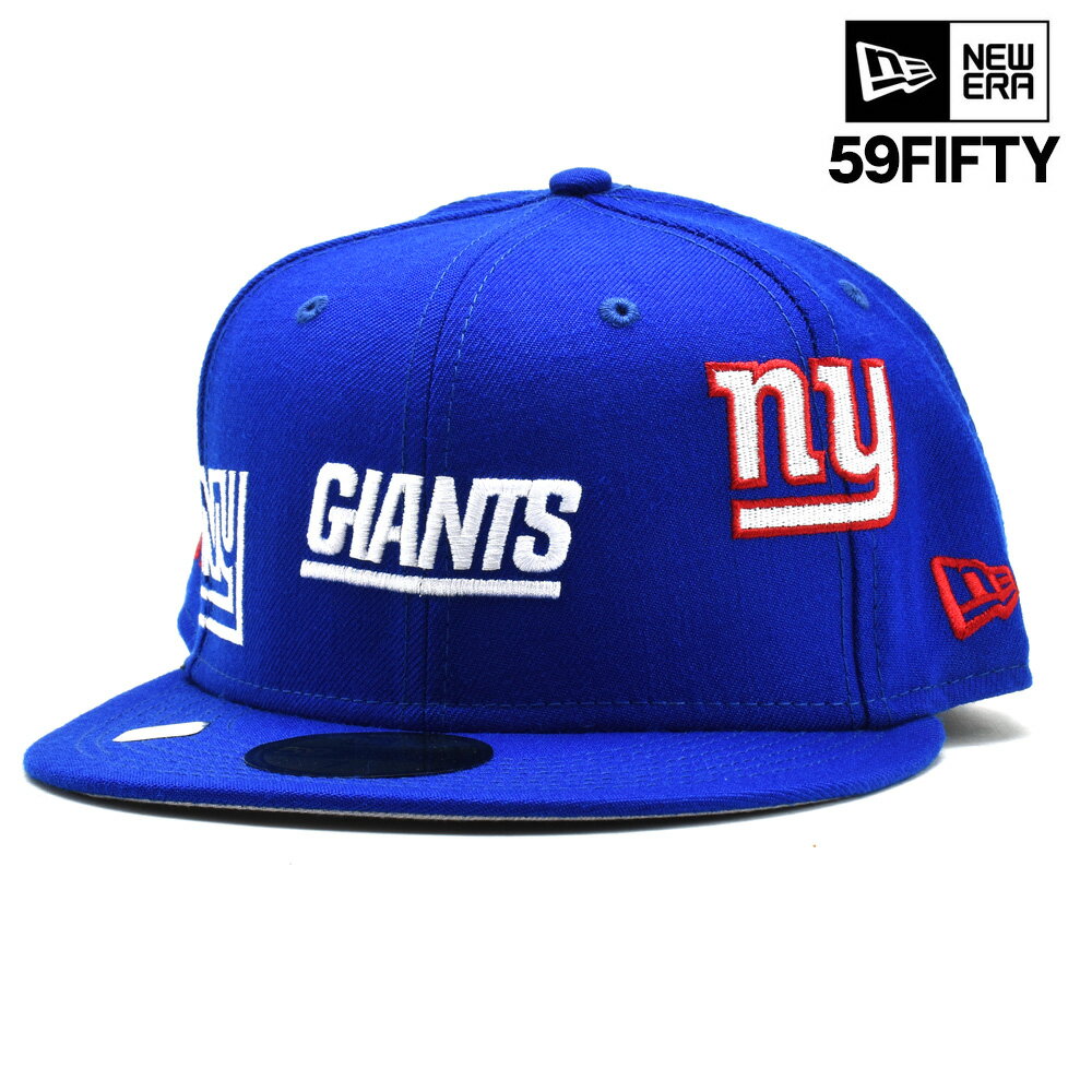 ニューエラ ジャスト ドン キャップ 59FIFTY NFL ニューヨーク ジャイアンツ メンズ ベースボールキャップ 帽子 ブルー 青 NEW ERA JUST DON NFL New York Giants