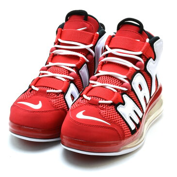 ナイキ NIKE AIR MORE UPTEMPO 720 QS 2 UNIVERSITY RED CJ3662-600 AIR MAX 720 エア モアアップテンポ 720 モアテン スニーカー ハイカット レッド ホワイト メンズ【送料無料】