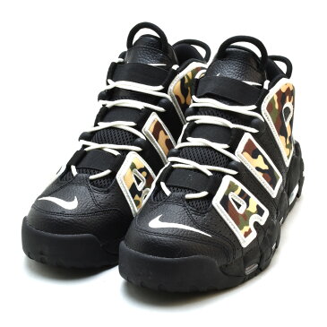 【500円OFFクーポン配布中 5月11日11：59まで】ナイキ NIKE AIR MORE UPTEMPO 96 QS BLACK CAMO CJ6122-001 エア モアアップテンポ 96 QS モアテン ハイカット スニーカー ブラック 黒 カモフラ カモ柄 迷彩 メンズ【送料無料】