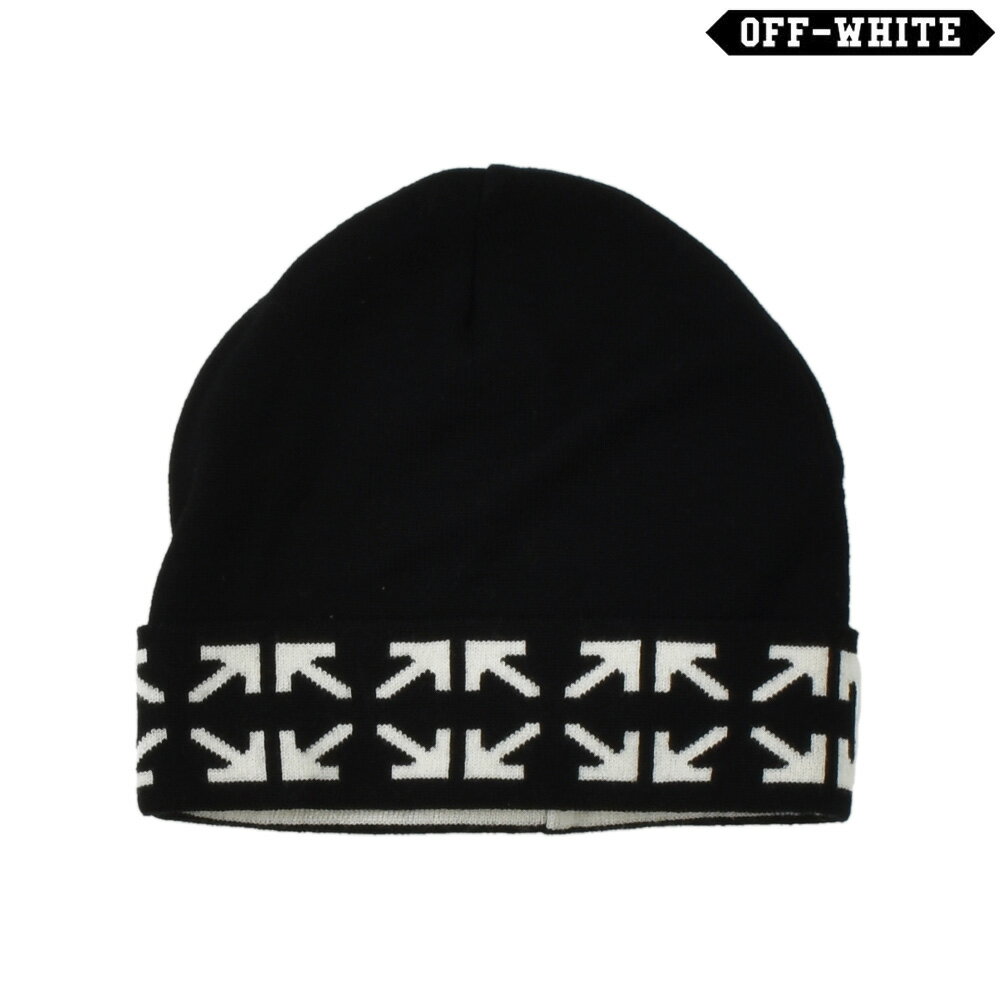 オフホワイト ニットキャップ メンズ ビーニー アロー ブラック 黒 OFF-WHITE VIRGIL ABLOH ARROWS BEANIE【送料無料】