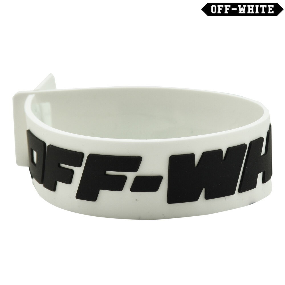 オフホワイト ラバーブレスレット メンズ ラバーバンド ホワイト 白 Off-White INDUSTRIAL THIN BRACEL