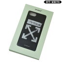 オフホワイト OFF-WHITE OMPA004F17294114/1001 iPhone 7 CASE LOGO PRINT アイフォン7ケース ロゴプリント ブラック 黒 BLACK【送料無料】