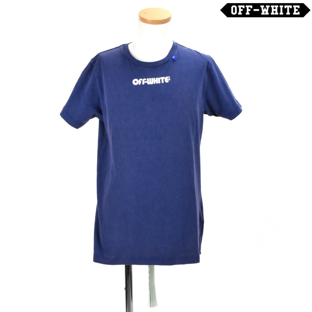 オフホワイト OFF-WHITE OMAA027E19185012/3001 SKULL T-SHIRT BLUE スカル Tシャツ カットソー 半袖 クルーネック ブルー 青 メンズ【送料無料】