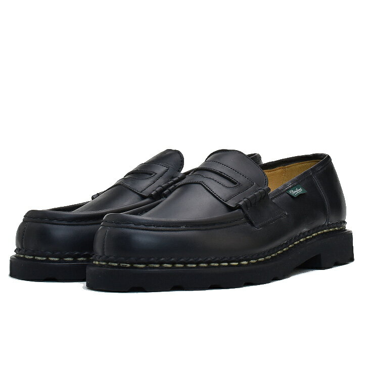 パラブーツ ランス ローファー メンズ コインローファー 靴 レザー シューズ ブラック 黒 PARABOOT REIMS 099412【送料無料】のサムネイル