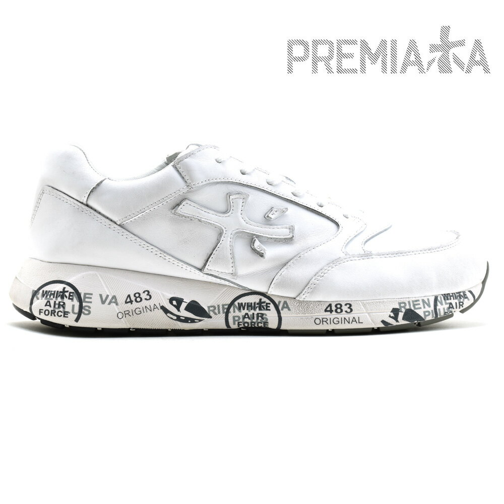 プレミアータ PREMIATA ZACZAC 3831 WHITE ローカット スニーカー ランニングシューズ ホワイト 白 メンズ【送料無料】