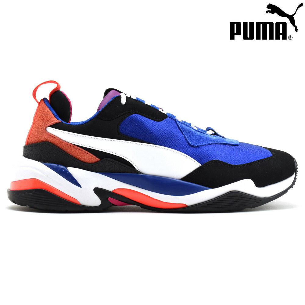 プーマ PUMA 36947101 THUNDER 4 LIFE - SURF THE WEB / PUMA WHITE サンダー4ライフ スニーカー ローカット ダッドシューズ ブルー 青 メンズ【送料無料】