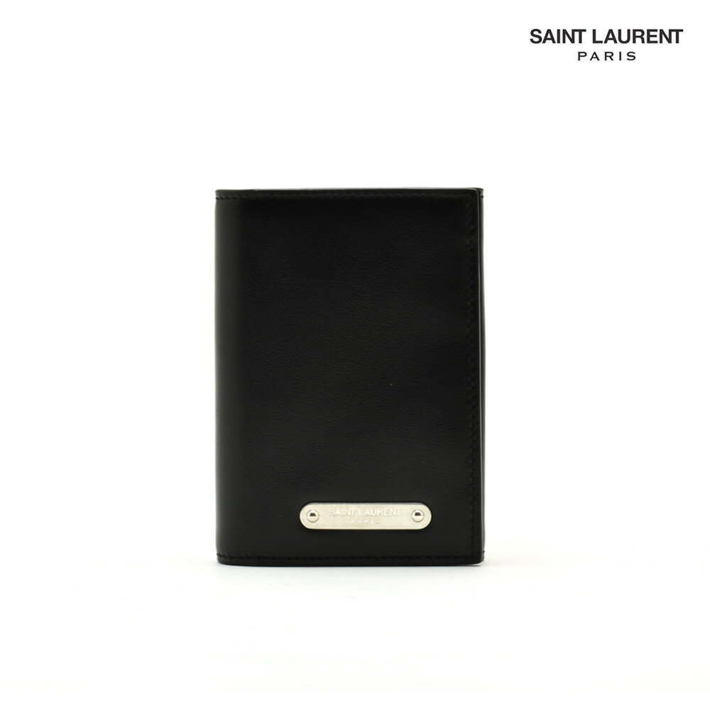 サンローラン パリ YSL Saint Laurent 505938 DV70E/1000 WALLET BLACK 三つ折り財布 コンパクトウォレット ブラック 黒 メンズ【送料無料】