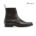 サントーニ 【交換送料無料】サントーニ Santoni MGMR15309SMOIIEOT53 BROWN ブーツ アンクルブーツ サイドジッパー ラウンドトゥ ブラウン メンズ【送料無料】