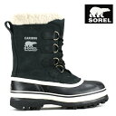 SOREL / ソレル 1962年、カナダの極寒の大地で誕生したSORELは、世界に先駆けてレザーアッパーにラバーボトム、着脱可能なフェルトライニングという革新的なコンビネーションのウインターブーツをリリースしました。このコンストラクションは、50年以上経った現在でも、ウインターブーツのスタンダードとして広く世界で受け継がれています。また、熟練した職人の技による伝統と機能性を現代のファッション界にもたらし、新しい世代にインスピレーションを与えています。 SORELのブーツは単なるブーツではなく、「ソレル」の全てが詰まっています。街や自然の中でアクティブに活動する全ての人のために、SORELは製品を作り続けています。 【SOREL/ソレル】一覧はこちら 送料について ＜送料無料の場合＞北海道・一部離島沖縄 900円(税込)1,200円(税込) 送料の詳細はこちら【SOREL / ソレル】 1962年、カナダの極寒の大地で誕生したSORELは、世界に先駆けてレザーアッパーにラバーボトム、着脱可能なフェルトライニングという革新的なコンビネーションのウインターブーツをリリースしました。このコンストラクションは、50年以上経った現在でも、ウインターブーツのスタンダードとして広く世界で受け継がれています。また、熟練した職人の技による伝統と機能性を現代のファッション界にもたらし、新しい世代にインスピレーションを与えています。 SORELのブーツは単なるブーツではなく、「ソレル」の全てが詰まっています。街や自然の中でアクティブに活動する全ての人のために、SORELは製品を作り続けています ブランド SOREL / ソレル モデル CARIBOU / カリブー 品番 1003812-011 カラー BLACK / ブラック サイズ展開 US5.0/22.0cm US5.5/22.5cm US6.0/23.0cm US6.5/23.5cm US7.0/24.0cm US7.5/24.5cm US8.0/25.0cm US8.5/25.5cm 素材/スペック ・アッパー：防水性の革／ヌバックアッパー ・アウトソール：アウトソールグレードEVA　モールドゴムポッド付き ・製法：防水通気性の膜構造 サイズ感 このシューズの作りは小さめです。普段履かれているサイズより1.0cmアップ、幅広・甲高の方は0.5cmアップがおすすめです。 【スタッフコメント】 ・普段のスニーカーサイズ：24.0cm、足幅：普通、甲高:普通 US7.0を履きました。つま先が少しあたります。厚手の靴下を履くことを考慮して、ワンサイズ大きめがいいと思います。 ※デザインや個人の足タイプで若干の違いはございます。あくまでも目安とお考え下さい。 商品説明 ウィンターユースに最適な本格仕様のスノーブーツSOREL【ソレル】 あらゆる過酷な状況下において抜群の機能性を発揮し、デザイン面でも非常に評判が良く、世界中で支持を得ています。 保温性と撥水加工、機能性とデザイン性を兼ね備えた、多くの著名人も愛用する人気のブーツから新アイテムの誕生。履き口のフェイクファーが可愛らしくカッコイイデザインになっております。 ご注意点 【並行輸入品（海外正規品）】について 製品の制作工程上でのオイルシミによります色ムラやボンド接着跡、縫製の際の『シワ』や『キズ』等がある場合もございますが、これらは不良品ではなく、製造上やむを得ないものとなります。 着用に支障の無い傷や輸入による箱のつぶれ、多少の汚れもご了承下さいませ。これは当商品の風合いの範囲内ですので完璧な商品をお求めの方には不向きな商品です。 下記のような場合による、交換は致しかねますのでご了承ください。 ご理解いただきご購入お願い致します。 ・商品の写真やご覧になる画面によって商品の質感や色がことなる場合がございます。 ・輸送上の都合等により、商品箱が一部破損（キズや潰れなど）が生じている場合がございます。 ・商品の中には接着剤の付着、キズ、シワ、ゆがみなどが多少ございます。 このような理由の場合、交換は往復の送料はお客様負担とさせていただきますので予めご了承くださいませ。 ※商品販売価格は予告無く変動します。