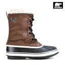 【7/15 23:59まで エントリー&楽天カードご利用でポイント4倍】ソレル SORE 1855191-256 1964 PAC NYLON BROWN 1964 パックナイロン スノーブーツ ウインターブーツ ウォータープルーフ ナイロン ブラウン メンズ【送料無料】
