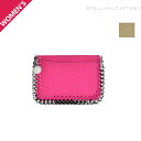 ステラマッカートニー STELLA McCARTNEY カードケース レディース パスケース 定期入れ ピンク ベージュ ファラベラ シャギー ディア FALABELLA SHAGGY DER【送料無料】