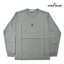 ストーンアイランド ロンT メンズ カットソー クルーネック 長袖 ロゴT グレー STONE ISLAND T-SHIRT【送料無料】