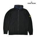 ストーンアイランド 【ゴールデンウイークSALE】ストーンアイランド ニットカーディガン メンズ フード付きカーディガン ブラック 黒 STONE ISLAND KNIT【送料無料】