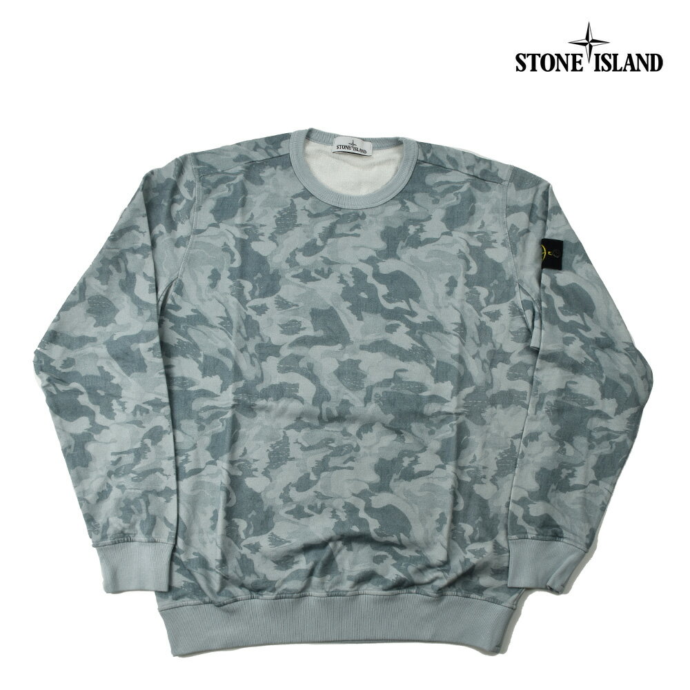 ストーンアイランド トレーナー メンズ ストーンアイランド スウェット メンズ トレーナー 迷彩 カモフラージュ カモフラ グレー STONE ISLAND CAMO SWEATSHIRT【送料無料】