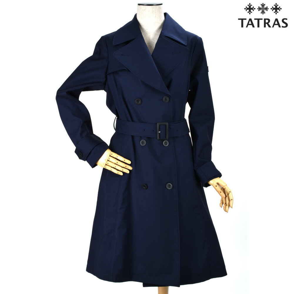 タトラス タトラス トレンチコート スプリングコート Iライン ネイビー 紺色 レディース TATRAS VIESTE LTA19S4735 NAVY【送料無料】