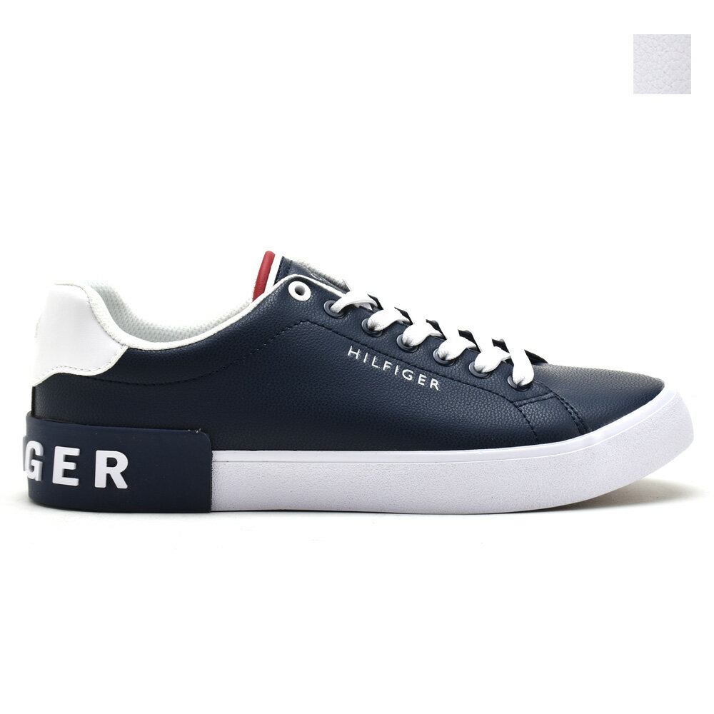 トミーヒルフィガー スニーカー メンズ ローカット シューズ 靴 コートシューズ ホワイト ダークブルー 2カラー TOMMY HILFIGER RACKLIN...