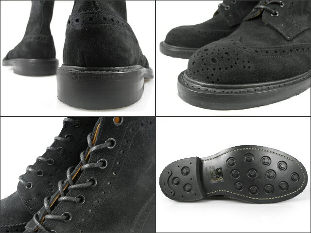 �ȥ�å����� ����ȥ꡼�֡��� ��� �����ʥ��ȥ����� �֥�å� �� ��ڥ� �������� TRICKER'S MALTON COUNTRY BOOT M2508 BLACK REPELLO SUEDE������̵����