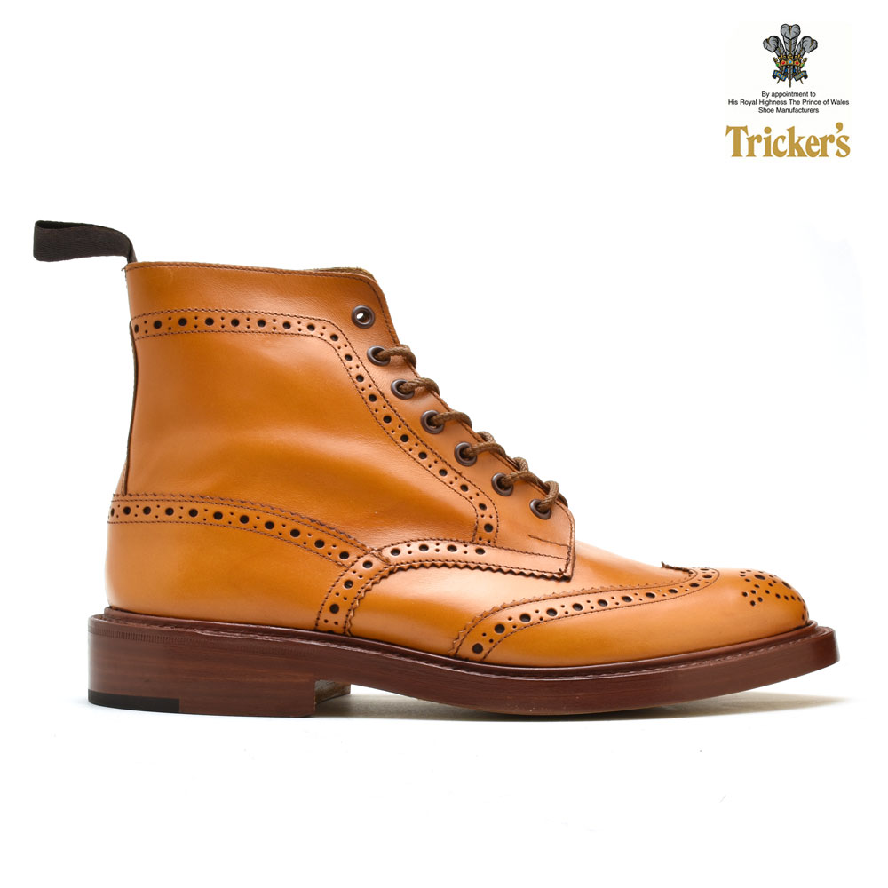 トリッカーズ カントリーブーツ メンズ エイコーン ダブルレザーソール ウィングチップ ブローグシューズ TRICKER 039 S 2508【送料無料】