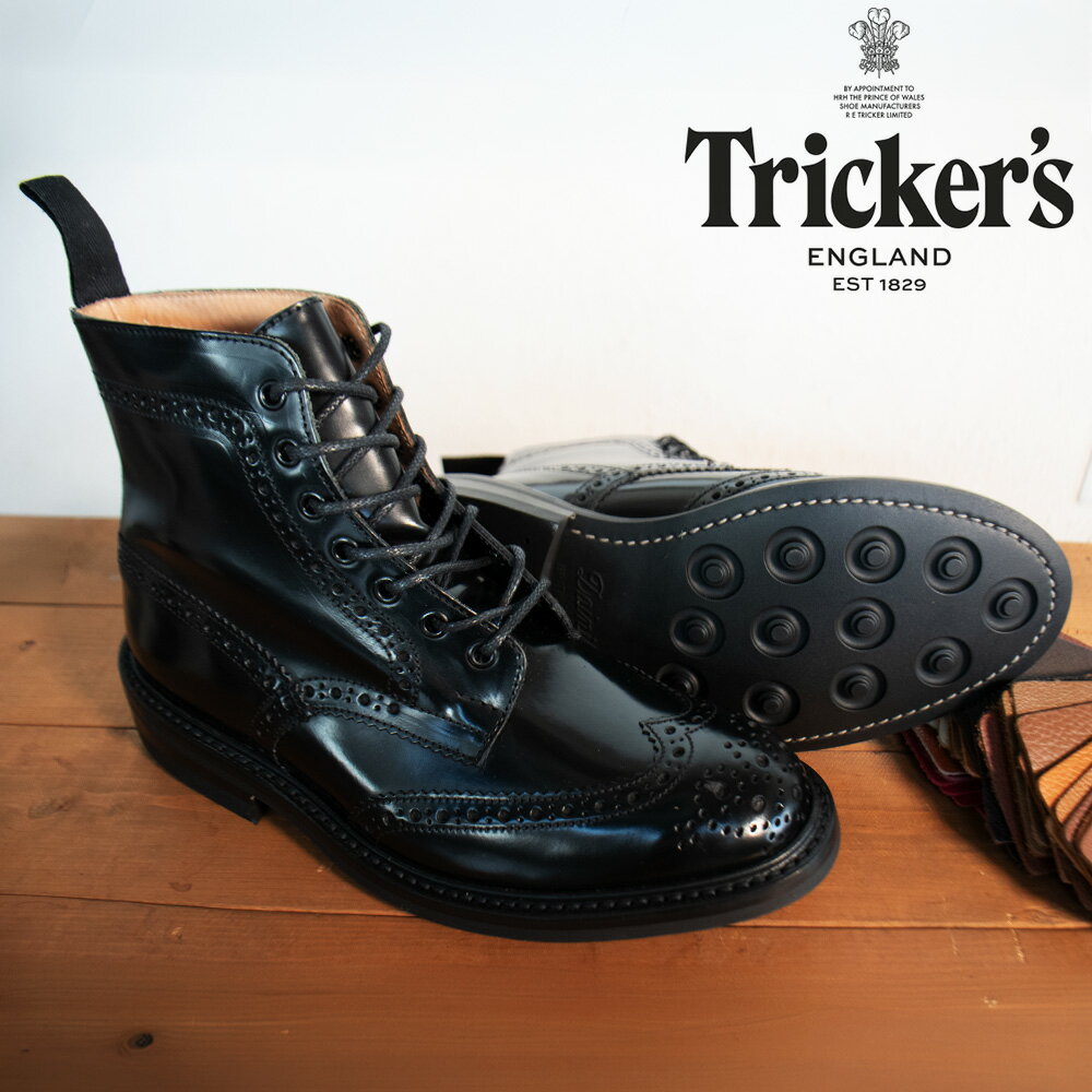 トリッカーズ TRICKER'S カントリーブーツ M2508 モールトン メンズ ダイナイトソール ウィングチップ ..