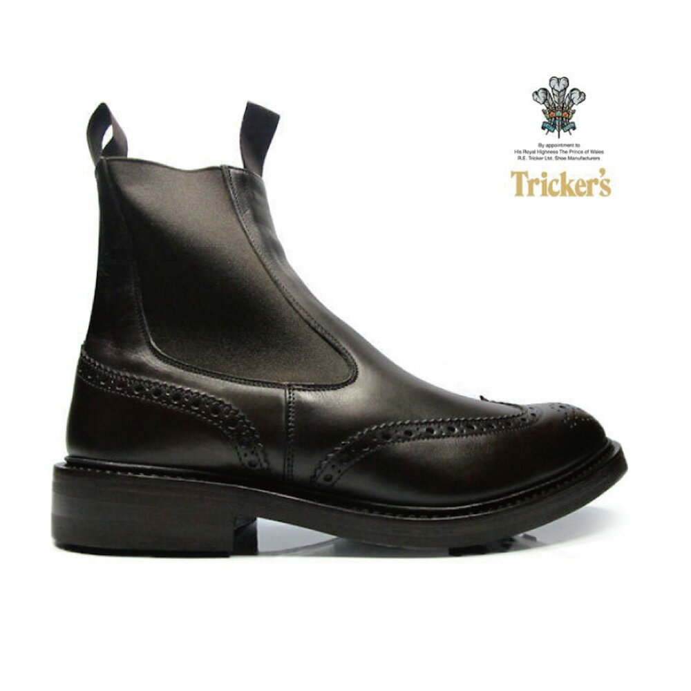 ȥå إ꡼ 륷֡  ɥ ʥȥ ץå 饹ƥå ֥ ֡ TRICKER'S ESPRESSO BURNISHED M2754 HENRY SIDE GORE̵