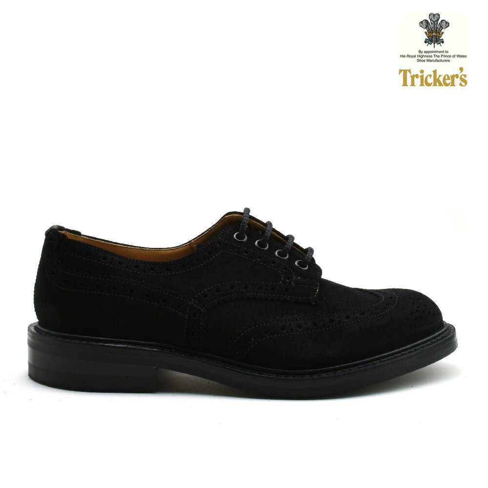 トリッカーズ バートン カントリー メンズ ドレスシューズ スエード ブラックレペロ 黒 TRICKER'S M5633 Bourton Country Shoe【送料無料】