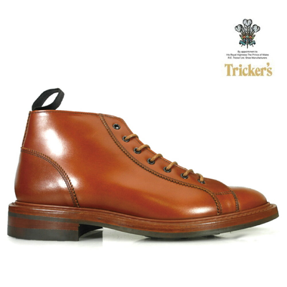 トリッカーズ ブーツ メンズ モンキー ブーツ ダイナイトソール 7ホールブーツ マロン アンティーク TRICKER 039 S M6077 MARRON ANTIQUE7HOLES MONKEY BOOTS【送料無料】