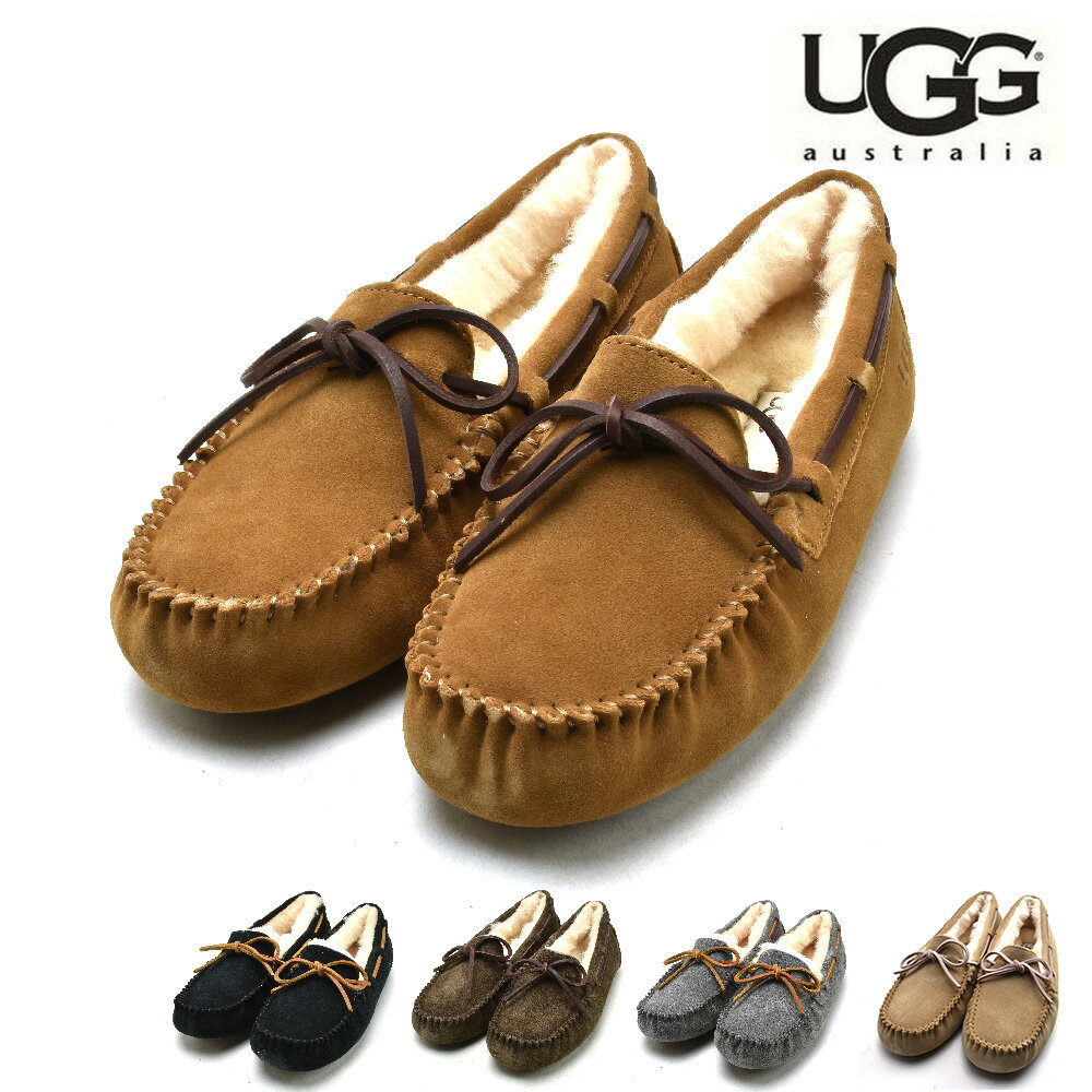 アグ モカシン レディース ダコタ ムートン スエード スリッポン シープスキン ベージュ ブラック グレー 茶 黒 UGG DAKOTA【送料無料】