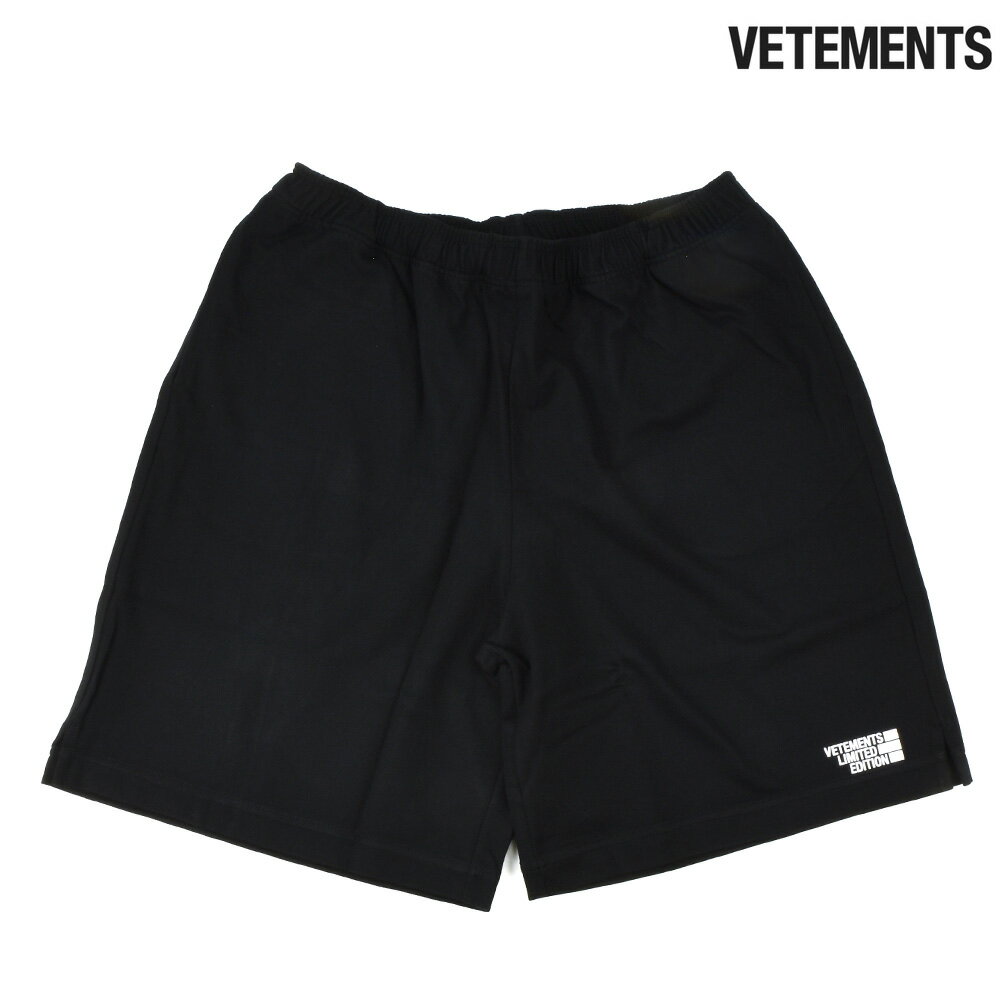 ヴェトモン ハーフパンツ メンズ ハーフショーツ 短パン ブラック 黒 VETEMENTS PANTS