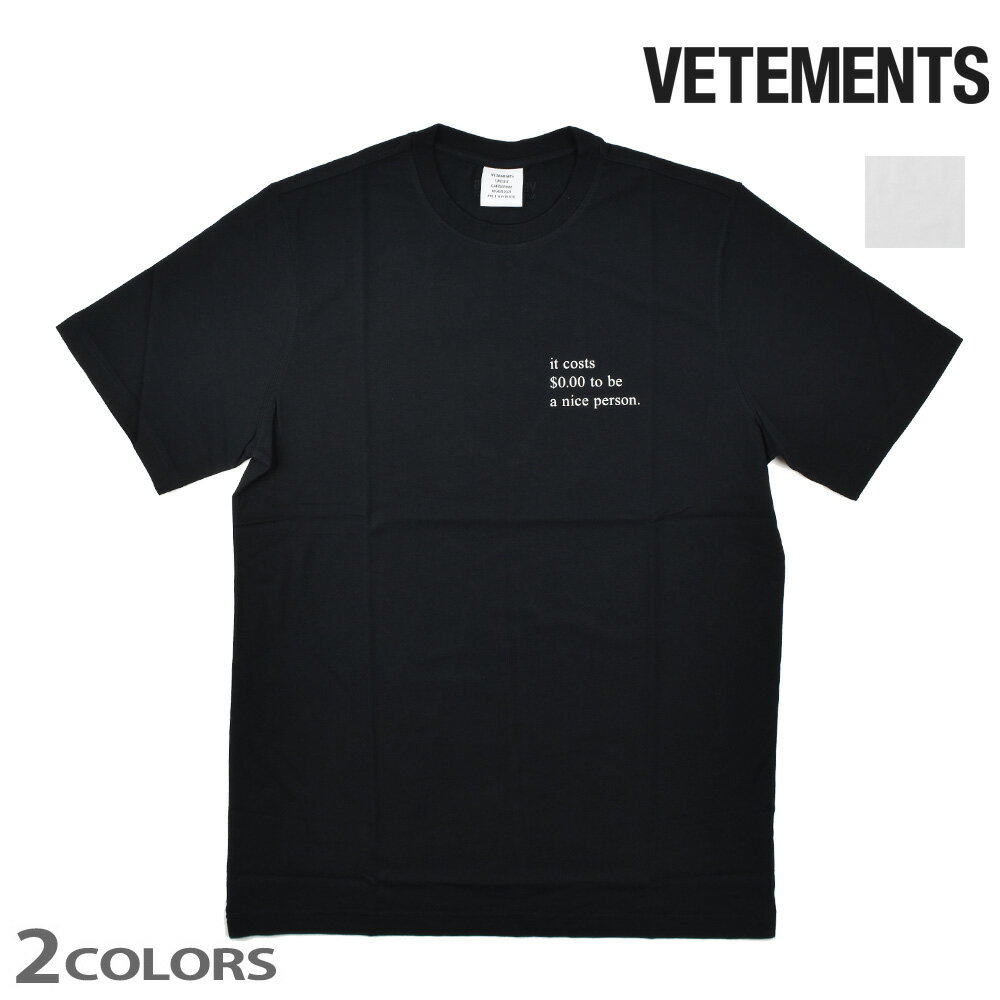 トップス, Tシャツ・カットソー 50584 20:00-811 1:59 3980P2 T T VETEMENTS T-SHIRT