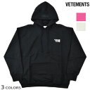 ヴェトモン プルオーバーパーカー メンズ フーディー ホットピンク ホワイト ブラック VETEMENTS LOGO LIMITED EDITION