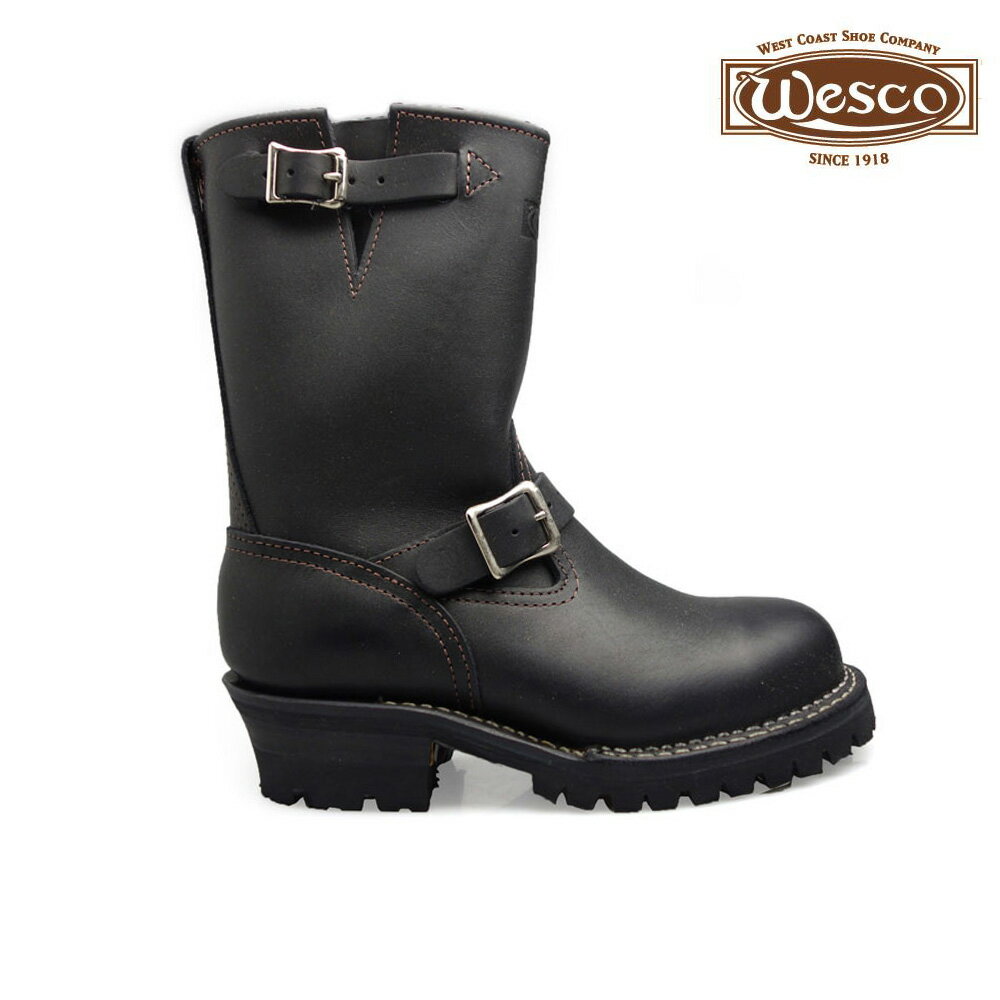 ウェスコ WESCO ENGINEER BOOTBOSS 7709100R All BLACK 9inchエンジニア ブーツボス オールブラック ワークブーツ 【送料無料】