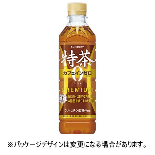乐天商城 - サントリー　伊右衛門　特茶　カフェインゼロ　500mL　ペットボトル　1ケース（24本）【法人限定】【送料無料】