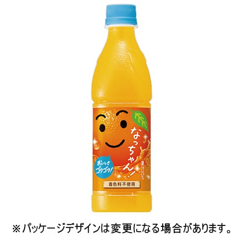 乐天商城 - サントリー　なっちゃん　オレンジ　425mL　ペットボトル　1ケース（24本）【法人限定】【送料無料】