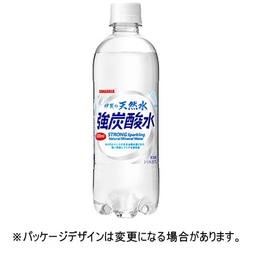 乐天商城 - サンガリア　伊賀の天然水　強炭酸水　500mL　ペットボトル　1セット（72本：24本×3ケース）【法人限定】【送料無料】