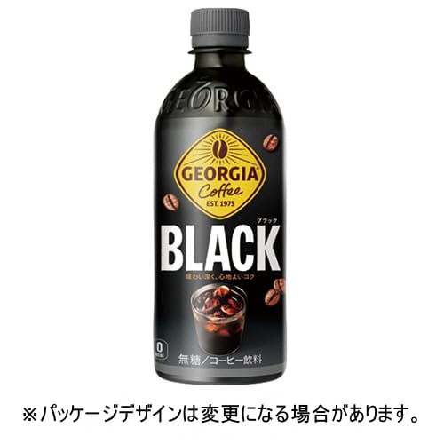 乐天商城 - コカ・コーラ　ジョージア　ブラック　500mL　ペットボトル　1ケース（24本）【法人限定】【送料無料】