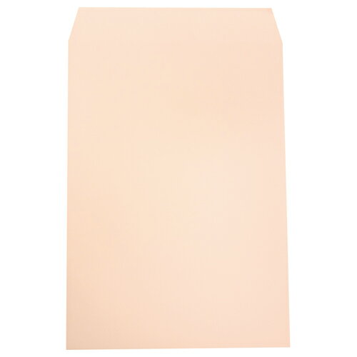 ハート　透けないカラー封筒　ワンタッチテープ付　角2　パステルピンク　100g／m2　〒枠なし　XEP472　1セット（500枚：100枚×5パック）【法人限定】【送料無料】