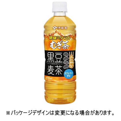 乐天商城 - 伊藤園　健康ミネラルむぎ茶　黒豆麦茶　650mL　ペットボトル　1ケース（24本）【法人限定】【送料無料】