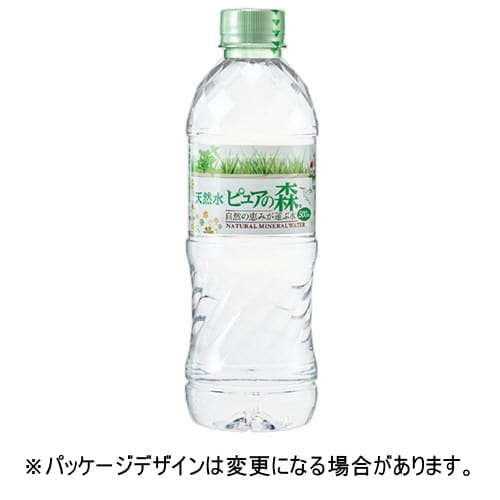 乐天商城 - ビクトリー　天然水ピュアの森　シュリンクキャップ付　500mL　ペットボトル　1ケース（24本）【法人限定】【送料無料】