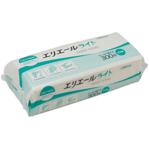 使用後小さくまとまり、ゴミをスリム化！●エコノミーサイズ、取り換えの手間が省ける300枚×42パックセット。●タイプ／エコノミー●シートサイズ／170×205mm●材質／パルプ100％●パッケージサイズ／W205×D85×H74mm●生産国／日本●シリーズ名／エリエール●内容量／300枚●1セット＝42パックメーカー：大王製紙※メーカー都合によりパッケージ・仕様等が予告なく変更される場合がございます。ご了承ください。※沖縄・離島へのお届けは別途1980円(税込)の送料がかかります。※別サイトでも販売しているため、ご注文のタイミングにより、お届けまでにお時間をいただいたり、やむをえずキャンセルさせていただく場合がございます。予めご了承下さい。こちらの商品は、送付先が法人様（会社・店舗・学校等）限定となります。時間指定・置き配指定の発送はできません。
