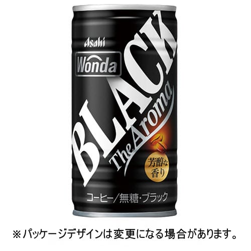 アサヒ飲料　ワンダ　モーニングショット　ブラック　185g　缶　1ケース（30本）【法人限定】【送料無料】