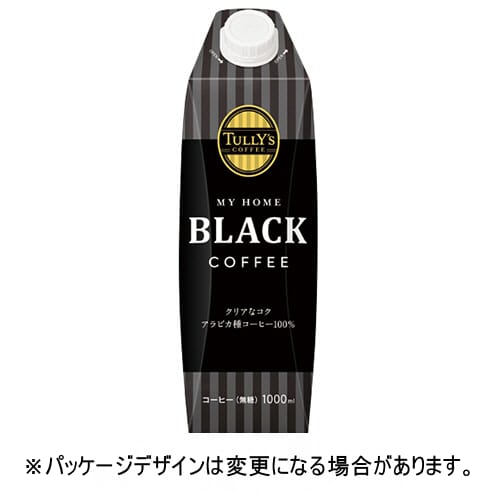 乐天商城 - 伊藤園　タリーズコーヒー　マイホーム　ブラックコーヒー　1L　紙パック（口栓付）　1セット（12本：6本×2ケース）【法人限定】【送料無料】
