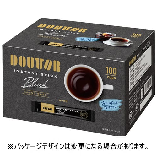 ドトールコーヒー　インスタントスティックブラック　1セット（200本：100本×2箱）【法人限定】【送料無料】