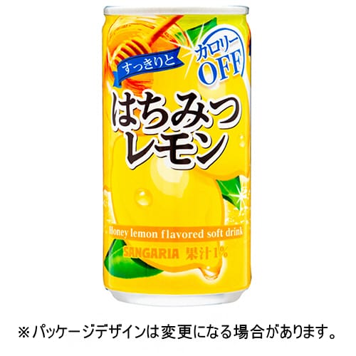 乐天商城 - サンガリア　すっきりとはちみつレモン　185g　缶　1ケース（30本）【法人限定】【送料無料】